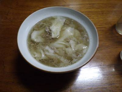 簡単ワンタンスープ