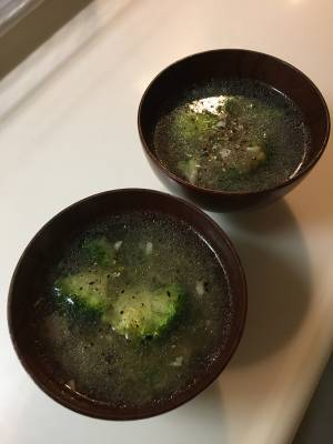 おろしごぼうのにんにくスープ