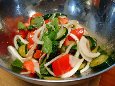 トマトの和風サラダ