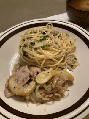 鶏もも肉のレモン塩だれ