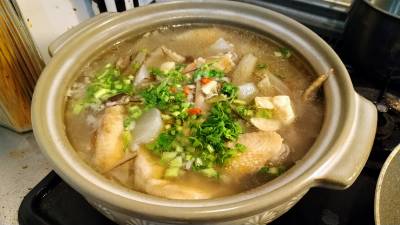 たたき大根のサムゲタン風鍋