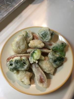 塩だらとブロッコリーのフリット