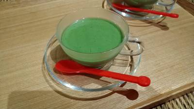 新緑の抹茶プリン