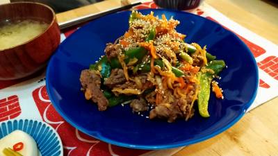 切り干し大根のチャプチェ風