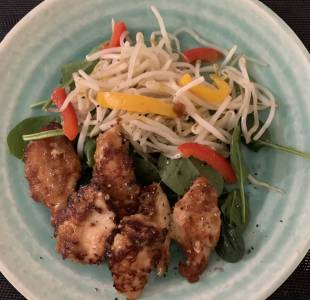 鶏むね肉のしょうが焼き