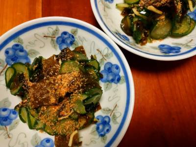 きゅうりの酢の物