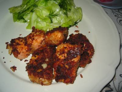 サーモンのアーモンドフライ