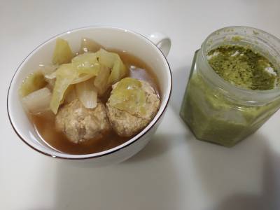 実山椒のつくねスープ煮