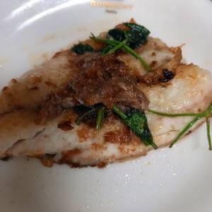 いさきとアスパラのアンチョビ風味