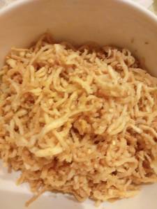 切り干し大根のしょうがごまあえ