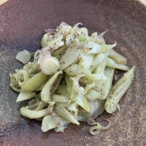 なすのシンプル塩炒め