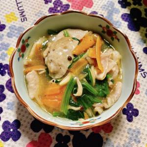 豚肉とほうれんそうのしょうがあん