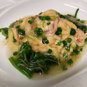 ほうれん草の卵あんかけ