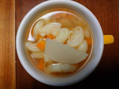 かぶとパスタのスープ