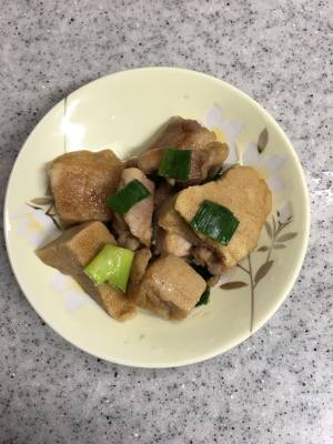 高野豆腐と鶏もも肉の照り焼き
