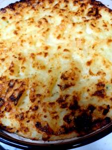 ひき肉とマッシュポテトのグラタン