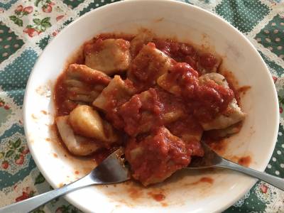 トマトソースのニョッキ