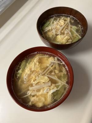 えのきだけの卵とじ汁