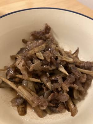 ゴボウすき焼き