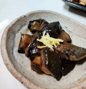 さばとなすの鍋しぎ風