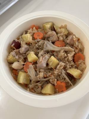 レンジでスピードおこわ