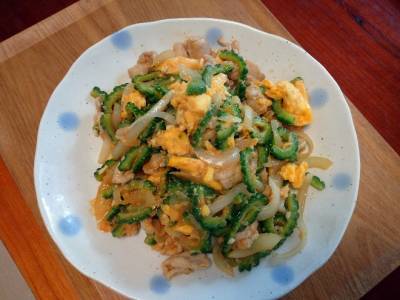 ゴーヤーのにんにくみそチャンプルー