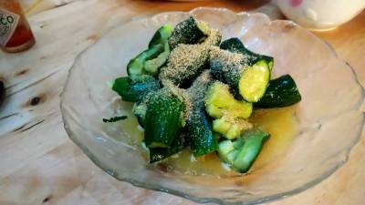 きゅうりのからし漬け