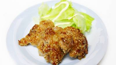 豚こまの重ね焼き