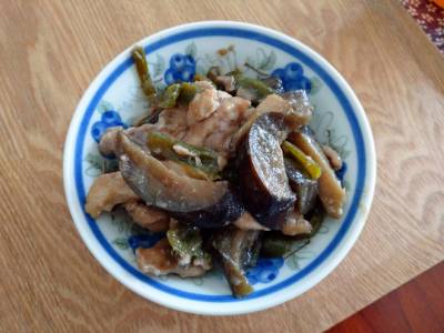 鶏肉となすのスタミナ炒め