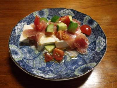 生ハム冷ややっこ