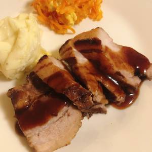 豚バラ肉の煮込み 黒酢風味