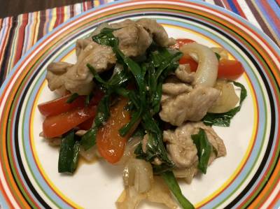 新たまねぎのスタミナ炒め