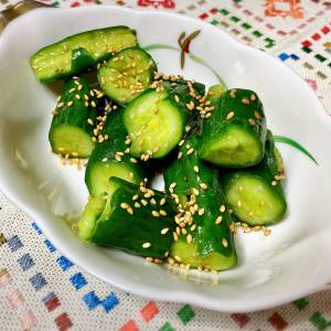 きゅうりのからし漬け