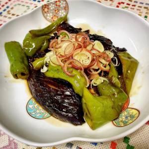 なすと万願寺とうがらしのうま煮