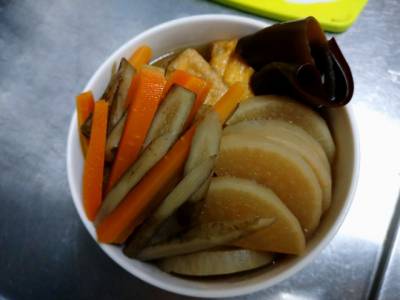 根菜と厚揚げの薄味煮