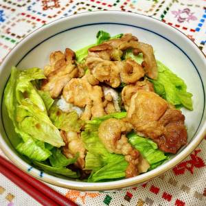 豚こまレタス丼