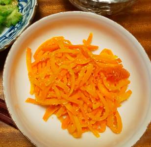 にんじんの明太子炒め