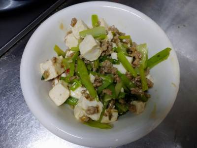 マーボー小松菜