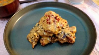 鶏肉のヨーグルト炒め