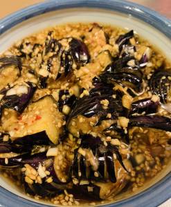 揚げなすの中国風南蛮漬け