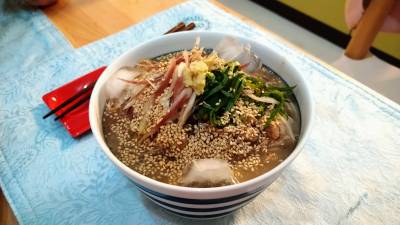 冷や汁そうめん