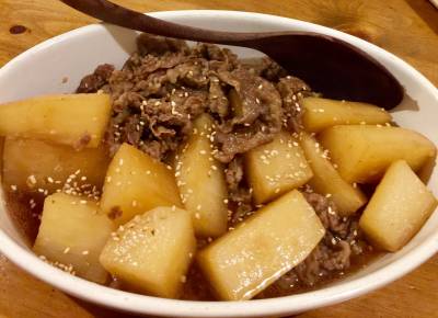 大根と牛肉の韓国風煮物