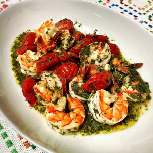 えびのエキゾチック蒸し焼き