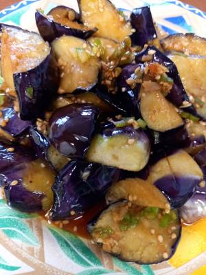 揚げなすの中国風南蛮漬け