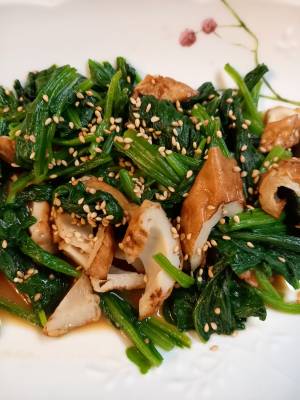 ほうれんそうとかまぼこのからしあえ