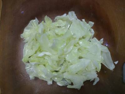 キャベツのレンジ蒸し