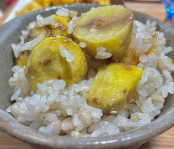 ふんわり栗おこわ