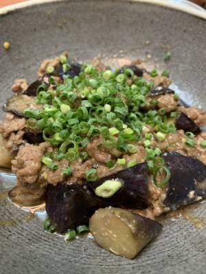 秋なすの豚みそ炒め