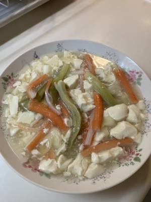 蒸しなすの豆腐あん