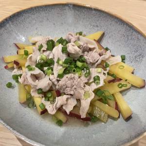 さつまいもと豚バラ肉の酢煮